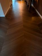 Plak PVC | Spigato Estino hongaarse punt dryback, Huis en Inrichting, Stoffering | Vloerbedekking, Ophalen, Bruin, Overige typen