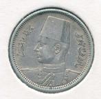 Egypte 2 Piastres 1937 PR+, Postzegels en Munten, Munten | Afrika, Zilver, Egypte, Ophalen of Verzenden