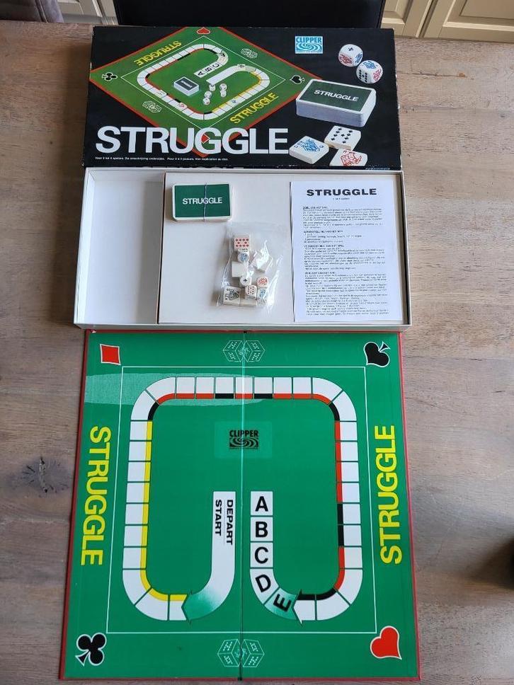 spel Struggle - vintage, Hobby en Vrije tijd, Gezelschapsspellen | Bordspellen, Gebruikt, Een of twee spelers, Drie of vier spelers
