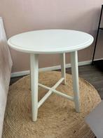 IKEA KRAGSTA bijzettafel wit, Minder dan 55 cm, Gebruikt, Rond, Hout