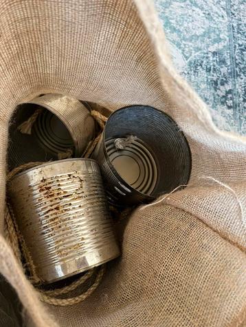 Jute zakloop zakken en bliklopen beschikbaar voor biedingen