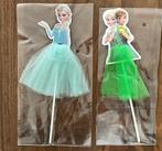 Taartvlag meedere Frozen Anna en Elsa Cakeflags NIEUW, Nieuw, Versiering, Ophalen of Verzenden, Taarten of Cupcakes