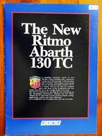 Fiat Ritmo 130TC Abarth brochure folder 07-1983, Ophalen of Verzenden, Zo goed als nieuw