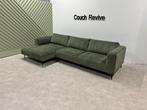 GRATIS LEVERING Z.G.A.N groene hoekbank 315x160 Gereinigd, Huis en Inrichting, Ophalen of Verzenden, Zo goed als nieuw, 150 cm of meer