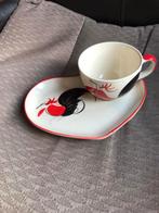 Kop en schotels - bord - bier - borrelglaasjes - voorraadbus, Gebruikt, Ophalen of Verzenden, Overige stijlen, Kop(pen) en/of Schotel(s)