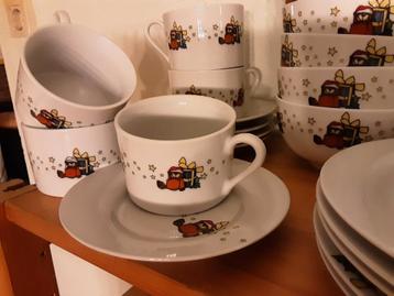 Vrolijk kerstservies voor 5 personen, kerst beschikbaar voor biedingen