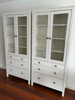 IKEA Hemnes Vitrinekasten 2x, Ophalen, Gebruikt, 50 tot 100 cm, 150 tot 200 cm