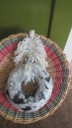 wol krans wanddecoratie, ge-naald-vilte wol, bont schaap, Huis en Inrichting, Woonaccessoires | Kransen, Verzenden, Nieuw