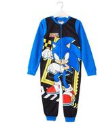 Sonic the Hedgedog onesie/huispak blauw fleece maat 110, Nieuw, Jongen of Meisje, Ophalen of Verzenden, Nacht- of Onderkleding