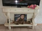 Brocante Side Table met Lades, Gebruikt, Ophalen of Verzenden, 150 tot 200 cm, Brocante