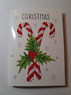Diamond painting kaart kerst zuurstokken, Ophalen of Verzenden, Nieuw, Kerst