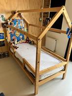 Houten bedhuisje 90x200, Ophalen, 85 tot 100 cm, Gebruikt, Matras