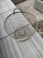 Industriële vintage draadmand – stevig met handgrepen, Overige materialen, Gebruikt, Mand, Rond