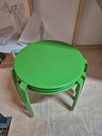 Gebruikte fermob alize bijzet tafeltjes appeltjes groen, Ophalen, Gebruikt
