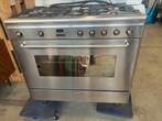 Smeg Gasfornuis 5-pits met Oven – RVS – Traditioneel ZGAN, Ophalen, 60 cm of meer, Grill, Zo goed als nieuw