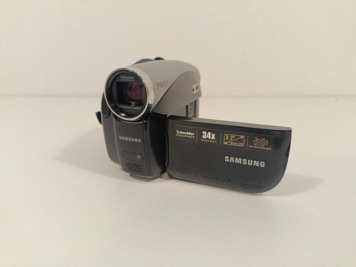 Samsung Digital Camcorder – 34x optische zoom, Audio, Tv en Foto, Videocamera's Digitaal, Zo goed als nieuw, Band, Disc of Geheugen