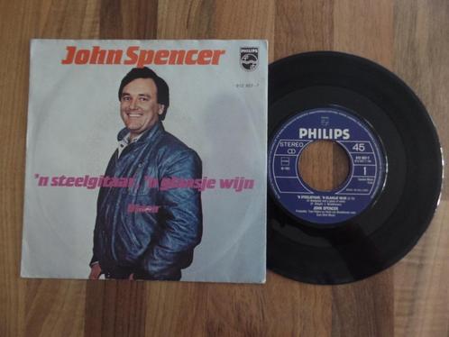 single  John Spencer - 'n Steelgitaar, 'n Glaasje Wijn , Cd's en Dvd's, Vinyl Singles, Gebruikt, Single, Nederlandstalig, 7 inch