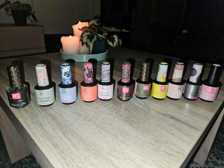 Pink Gellac, verschillende kleuren, Sieraden, Tassen en Uiterlijk, Uiterlijk | Cosmetica en Make-up, Zo goed als nieuw, Handen en Nagels