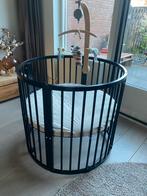 Zwarte Ronde Box + Matras & Hoezen, Kinderen en Baby's, Babywiegjes en Ledikanten, Ophalen, Gebruikt, Overige typen