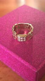 14k gouden model rolex ring met steentjes, Sieraden, Tassen en Uiterlijk, Ringen, Ophalen of Verzenden, Zo goed als nieuw, Dame