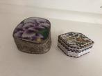 Twee Cloisonné Doosjes, Ophalen of Verzenden