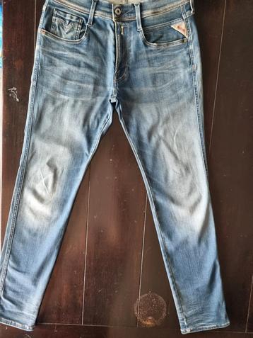 ZGAN REPLAY ANBASS SLIM SKINNY HYPERFLEX STRETCH JEANS 31/30 beschikbaar voor biedingen
