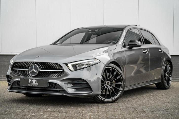 Mercedes A-klasse 250 AMG Line |Pano|Leer|Burmester|Night, Auto's, Mercedes-Benz, Bedrijf, Te koop, A-Klasse, ABS, Achteruitrijcamera