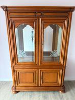 Kersen hout  vitrine kast, Ophalen of Verzenden