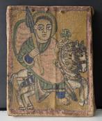 260248 Antieke Ethiopische Koptische Ikoon begin 19th cent., Ophalen of Verzenden