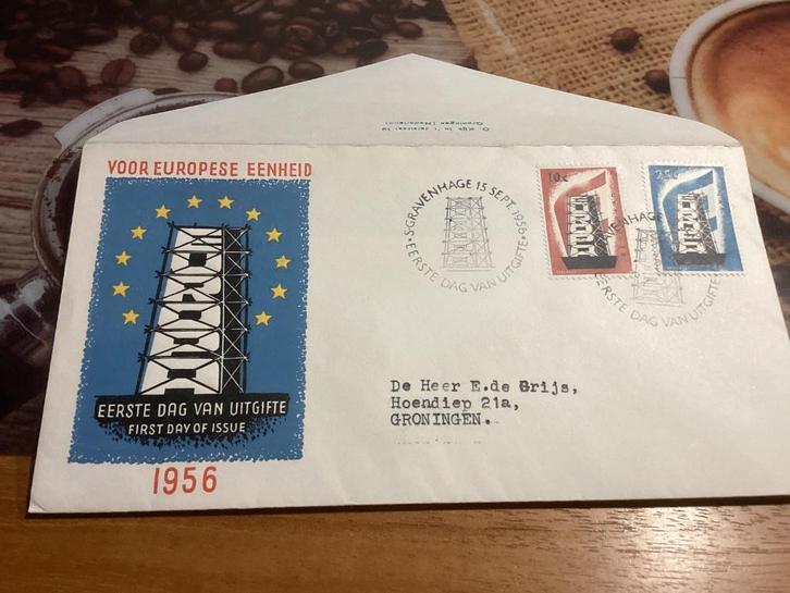 No5834 E27 gelopen Groningen Heb ook van Nederland jaargang, Postzegels en Munten, Postzegels | Eerstedagenveloppen, Beschreven