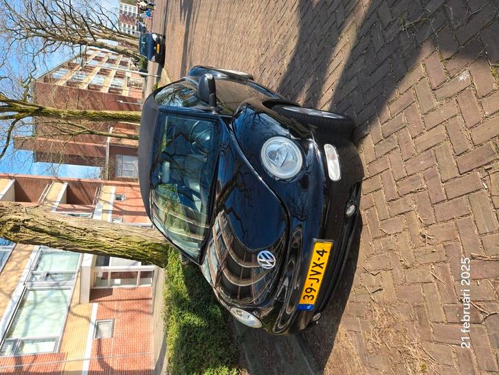 Volkswagen New Beetle 2003 Zwart, Auto's, Volkswagen, Particulier, Beetle (Kever), ABS, Airbags, Airconditioning, Alarm, Bluetooth