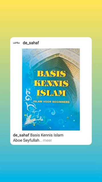 Basis Kennis Islam; Aboe Seyfullah beschikbaar voor biedingen