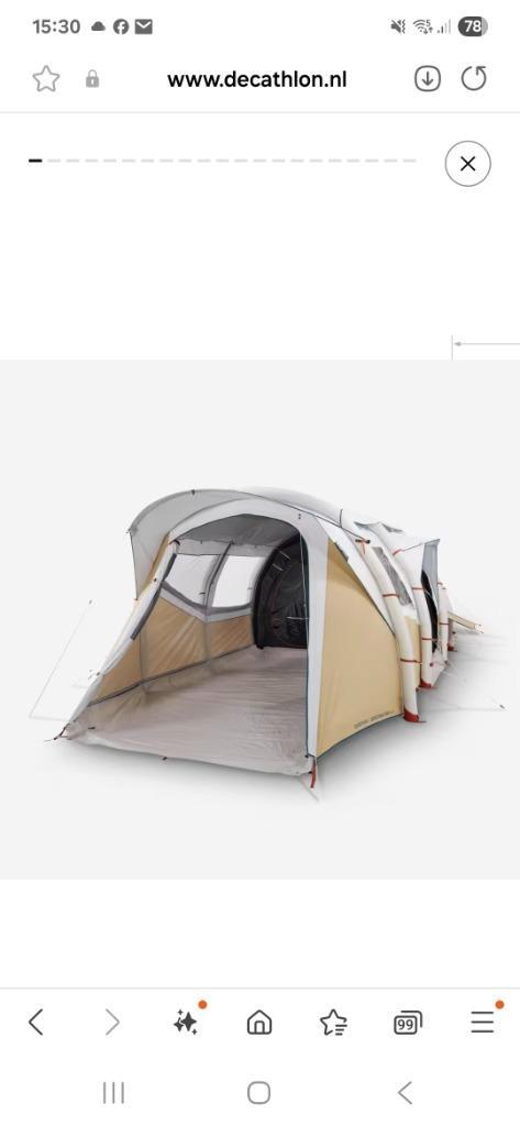 Quechua tent 6 persoons, Caravans en Kamperen, Tenten, tot en met 6, Zo goed als nieuw, Ophalen