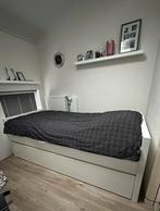 Bopita 1-persoonsbed met onderschuif logeerbed en uitvalrek, Huis en Inrichting, Slaapkamer | Bedden, Ophalen, Gebruikt, 90 cm