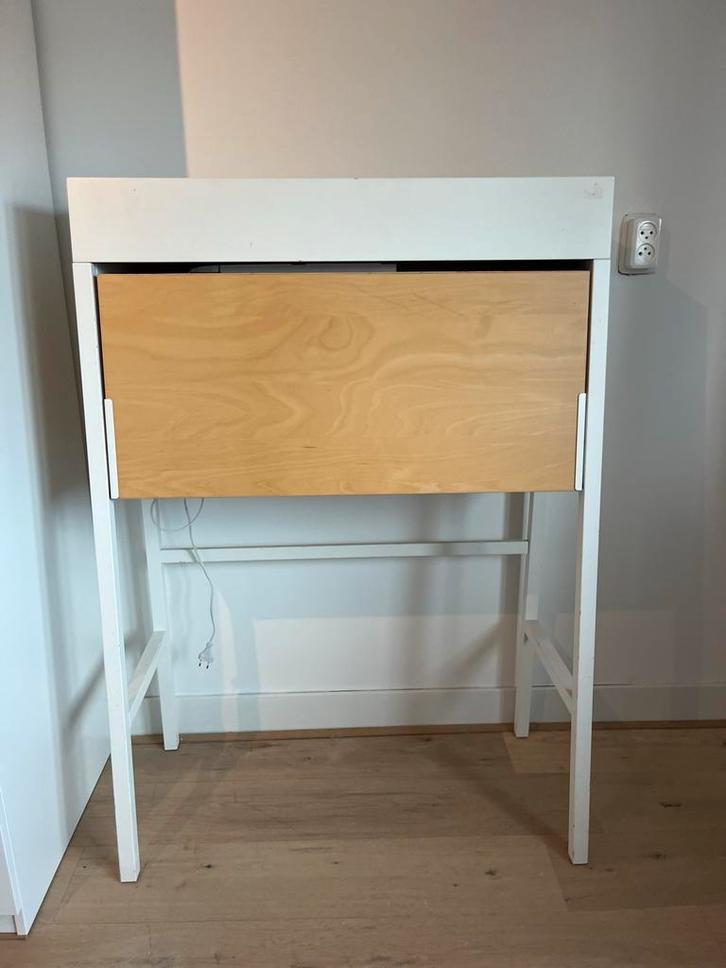 Compacte secretaire met ingebouwd licht, Huis en Inrichting, Bureaus, Gebruikt, Bureau, Ophalen