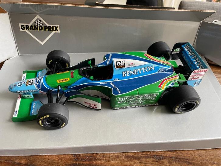 Modelauto Benetton, Jos Verstappen 1994, Hobby en Vrije tijd, Modelauto's | 1:18, Zo goed als nieuw, Auto, Overige merken, Ophalen