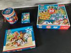 Paw Patrol 50 spellendoos houten puzzel in koker kwartet V.A, Ophalen of Verzenden, Zo goed als nieuw