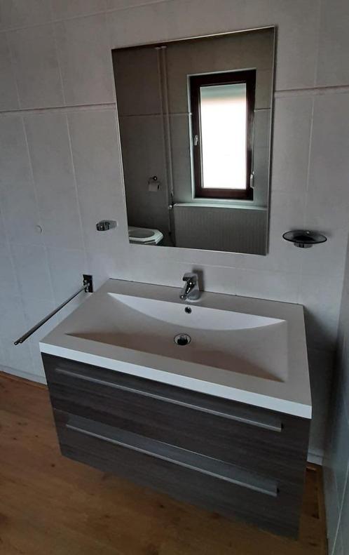 Badkamermeubel + spiegel, Huis en Inrichting, Badkamer | Badkamermeubels, Gebruikt, Minder dan 100 cm, 50 tot 100 cm, 25 tot 50 cm