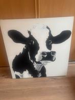 Koe op canvas schilderij 69x60, Ophalen of Verzenden