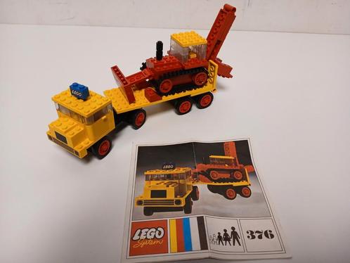 Vintage Lego 376-1 lowloader dieplader jaren 70 lego, Kinderen en Baby's, Speelgoed | Duplo en Lego, Zo goed als nieuw, Ophalen of Verzenden