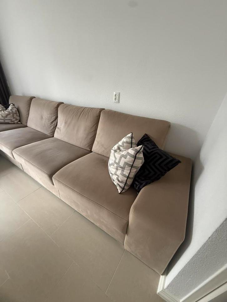 Hoekbank, Huis en Inrichting, Banken | Bankstellen, Vierpersoons of meer, Stof, Ophalen of Verzenden