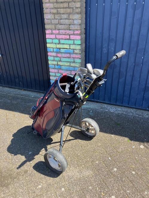Toski golfset met Cleveland golftas en golftas op trolley, Sport en Fitness, Golf, Gebruikt, Set, Overige merken, Ophalen