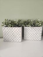 2x Zware bloempot, Tuin en Terras, Ophalen, Overige materialen, Binnen, Zo goed als nieuw