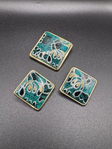 Vintage Groen Sieradenset beschikbaar voor biedingen
