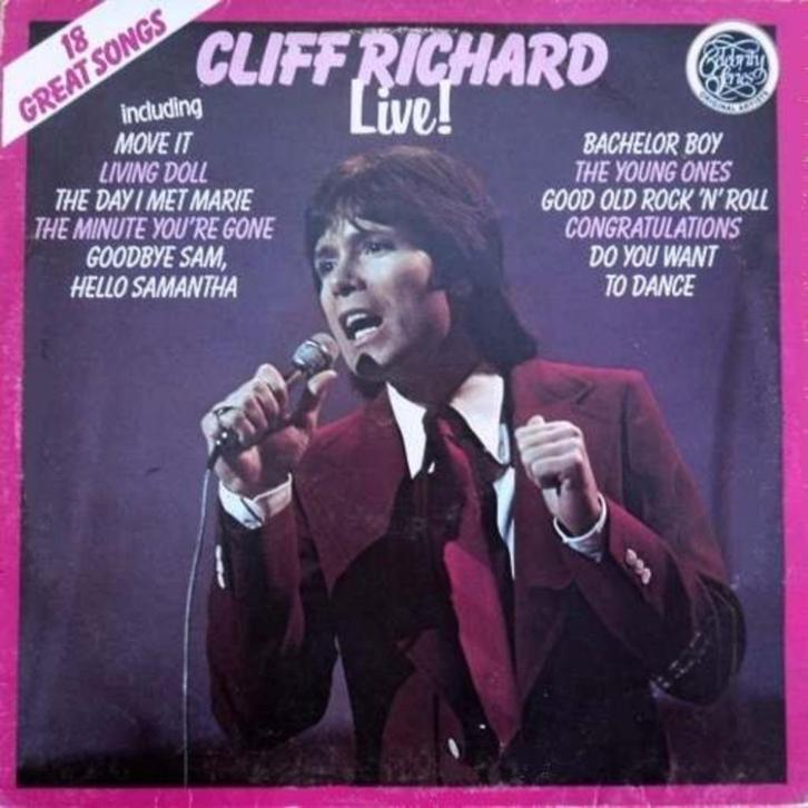 Cliff Richard – Live!, Cd's en Dvd's, Vinyl | Pop, 1980 tot 2000, Overige formaten, Ophalen of Verzenden
