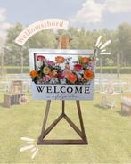 Welkomstbord te huur inclusief bloemen, Ophalen, Zo goed als nieuw, Geboorte of Huwelijk