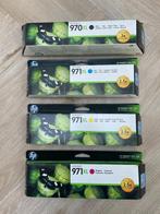 4 cartridges HP 970XL en HP 971XL (ZCYM) in dichte doosjes, Ophalen of Verzenden, Nieuw, Cartridge, HP (ORIGINEEL)