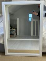 NIeuwe spiegel met wit houten lijst - Van Heck badkamers, Ophalen, 100 tot 150 cm, Nieuw, 75 tot 100 cm
