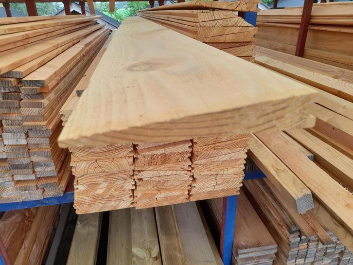 Douglas dubbel zweeds rabat 175mm. Mooie kwaliteit! (*), Doe-het-zelf en Verbouw, Hout en Planken, Nieuw, Plank, Ophalen of Verzenden