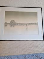 Prachtige ets van Michael Richecoeur, Ophalen, Zo goed als nieuw, Schilderij